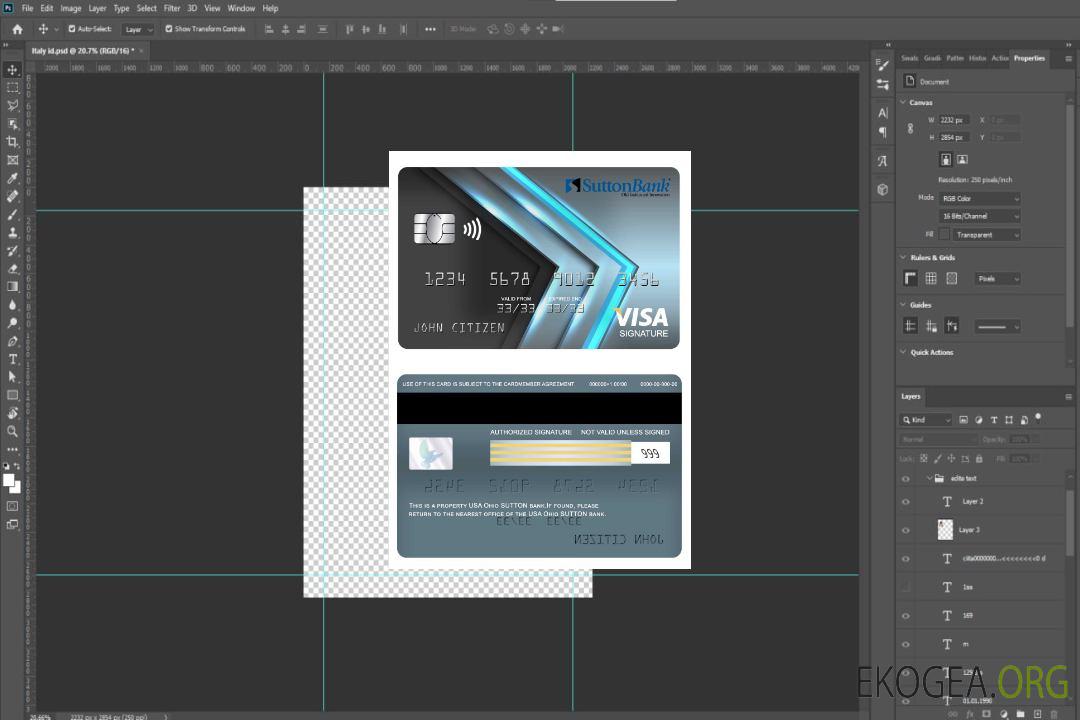 Carte de signature de visa bancaire USA Ohio SUTTON template Carte de signature de visa bancaire USA Ohio SUTTON template